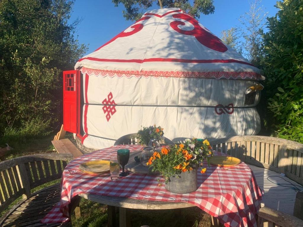 Traditional Yurt @ Longleat Warminster Esterno foto